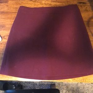 Express maroon skirt